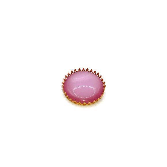Pretty in Pink‎ Large Pink Cabochon Brooch - Picture 2 of 5